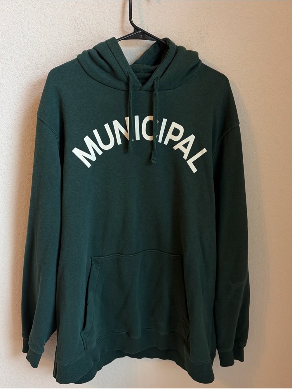 Municipal Hoodie Mens XXL Green Aria Logo B03